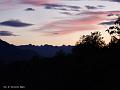 tramonto rosato a Lauco